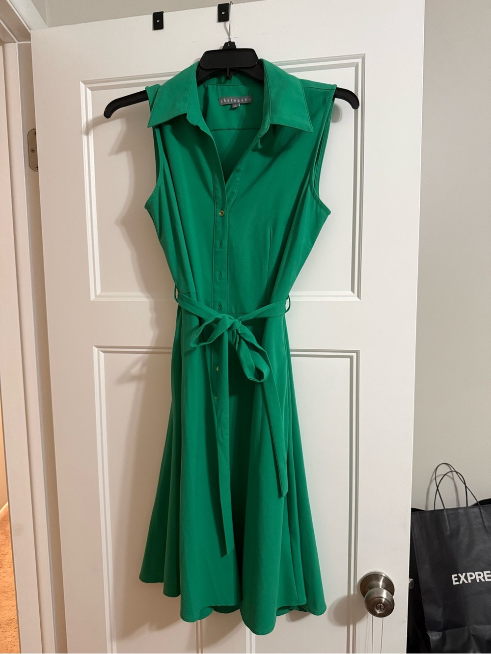 Emerald Collared Dress